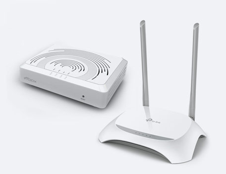 Комплект Innbox G2301 ONT и TP-Link TL-WR850N V2.0